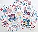 Paper Die Cuts - July 4th - Over 60 Cardstock Scrapbook Die Cuts - by Miss Kate Cuttables