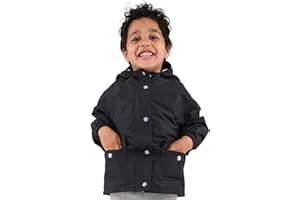 JAN & JUL Waterproof Fleece Lined Rain Jacket, Raincoat for Kids