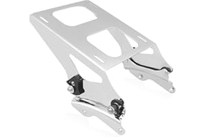 SWESGI Luggage Rack 4 Point Docking Hardware Kit for Harley Detachable Tour Trunk Kit Two-Up Mounting Rack Compatible with To