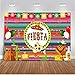 Mocsicka Mexican Fiesta Backdrop Mexican Cinco De Mayo Party Banner Fiesta Birthday Baby Shower Party Decorations Photography Background