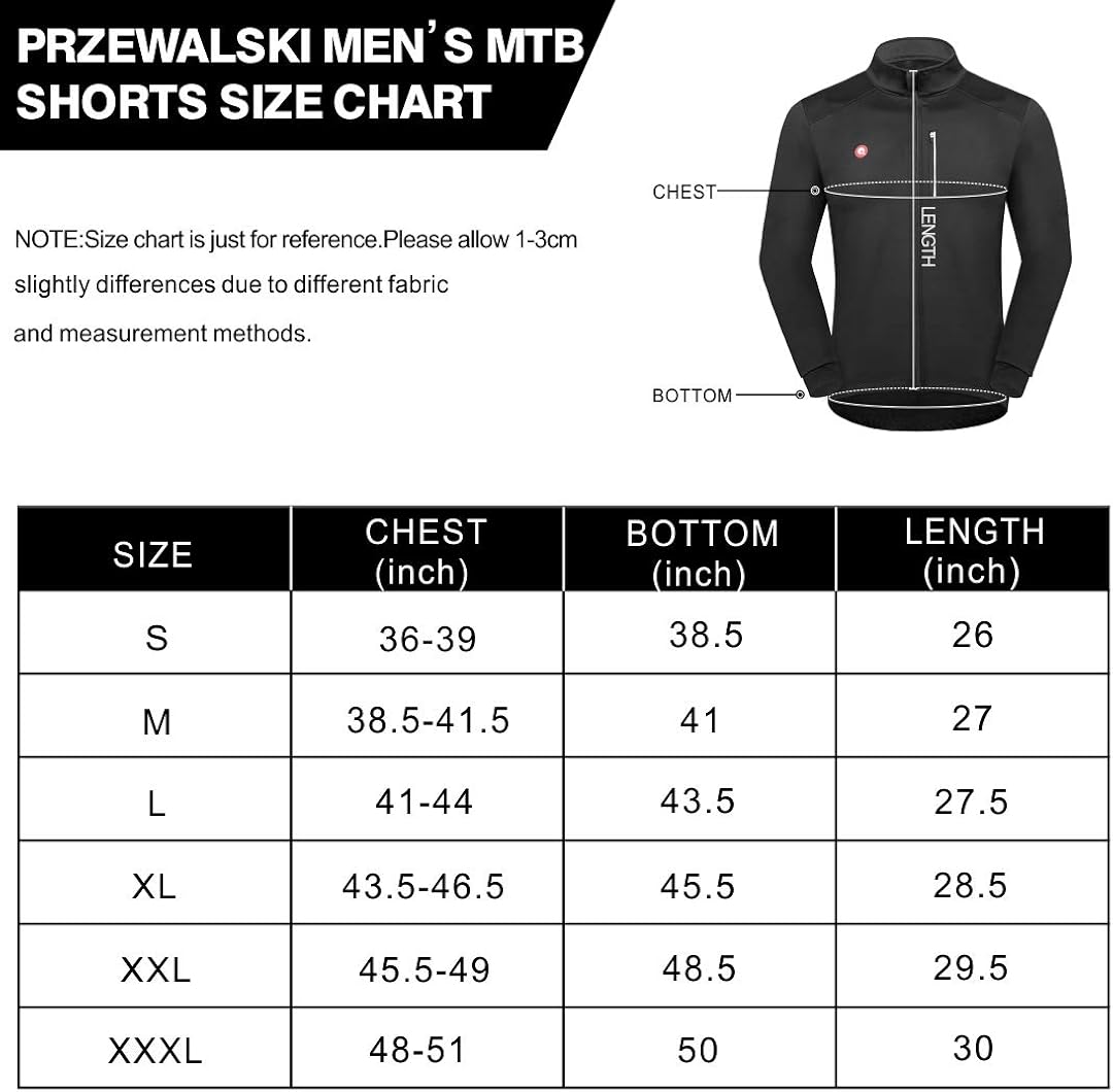 Przewalski Cycling Bike Jackets for Men Winter Thermal Running Jacket Windproof Breathable Reflective Softshell Windbreaker : Clothing