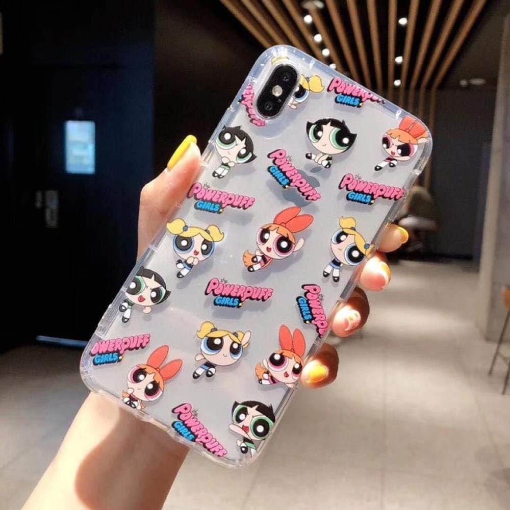 HASGK Phone Case Cute Powerpuff Girls Policemen Phone Case Cover Cartoon TPU Back Soft For iPhone-A01_For iPhone 7
