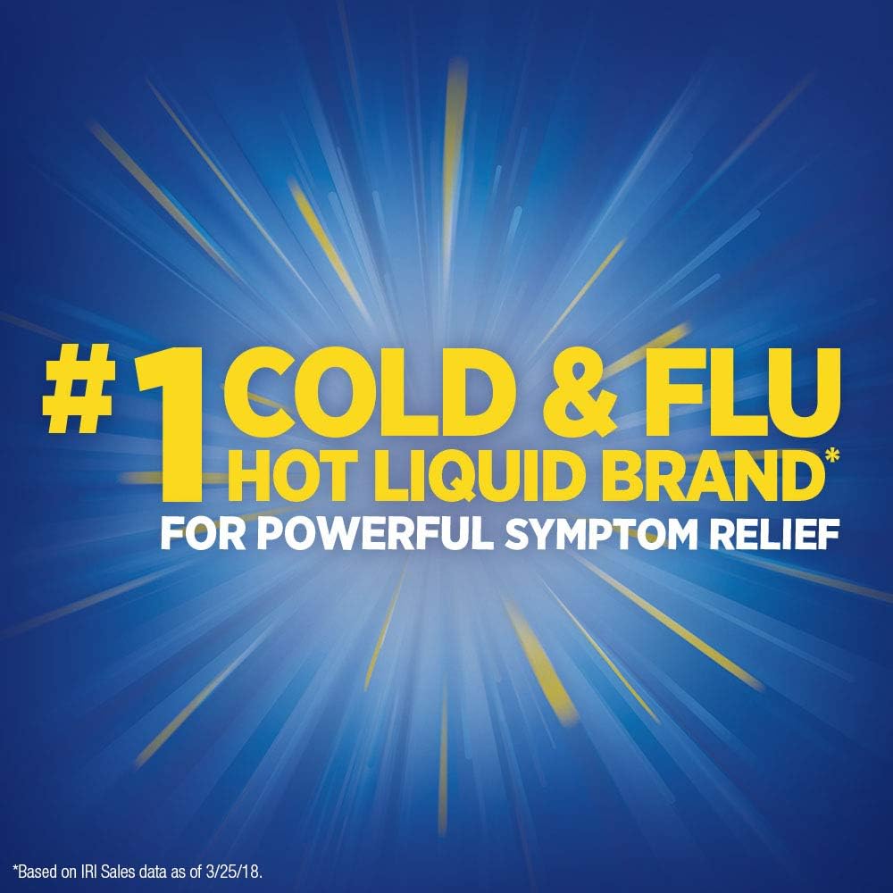 Theraflu - NightTime Multi-Symptom Severe Cold, Green Tea & Citrus, 6 Packets: Health & Personal Care