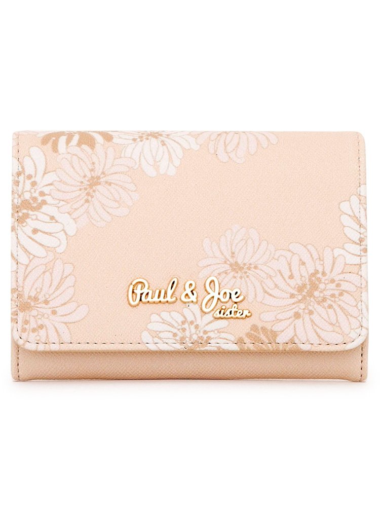 ピンク B06y5j4p1j Pjs W054 Paul Joe Sister ポールアンドジョーシスター ピンク クリザンテーム Sister Joe Paul カードケース And 名刺入れ 特別セール品
