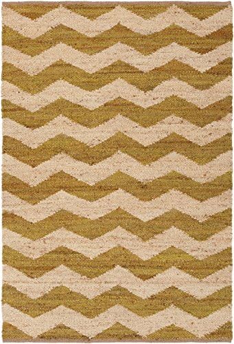 Natural Fiber 5'x7'6" Rectangle Area Rug in Tortilla- Tawny color from Piazza Collection