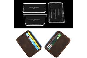 RIVEENY Coin Purse Acrylic Template, Leather Pattern for Wallet, Templates for Leather