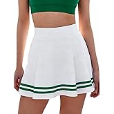 SOFIA'S CHOICE Pleated Skirts for Women High Waisted A Line Skater Tennis Mini Skirt Skorts