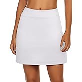 Ekouaer Women's Active Performance Skort Lightweight Skirt for Running Tennis Golf Workout Sports