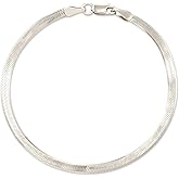 Kendra Scott Herringbone Chain Bracelet in Sterling Silver, Fine Jewelry for Women, Medium/Large