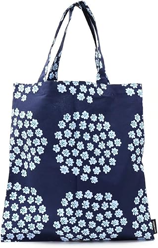 Amazon マリメッコ トートバッグ エコバッグ ファブリックバッグ Puketti Bag 33x32 レディース Dブルー Grn Lブルー 38 F フリー トートバッグ