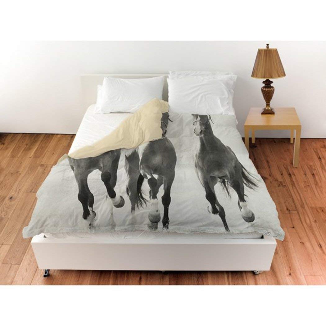 Amazon Com D H 1 Piece Galloping Horses Duvet Cover Twin