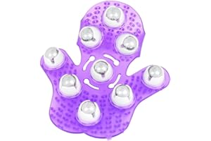 twcrvil PVC 9 Steel Ball Palm Shaped Massage Glove Rotatry Hand Type Massager Indoor Bedroom Shoulder Foot Tools Accessories,