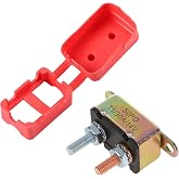 GLOSO Stud Type Circuit Breakers Auto Reset for Car Truck RV Automotive Marine Boat Trolling Motor &amp; Custom Wiring Audio Battery Protection Lengthwise Bracket, (T1) - 1 Pack (30A) E513