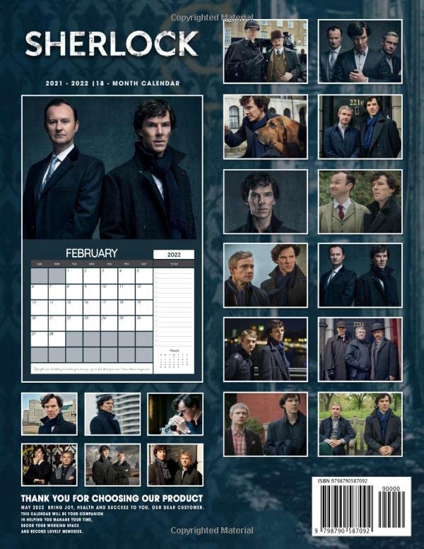 Calendrier Sherlock 2023 Amazon.com: Sherlock 2022 Calendar: Official Sherlock Calendar 2022 Weekly  & Monthly Planner With Notes Section For Alls Sherlock Fans!-24 Months -  Movie Tv Series Films Calendar.4: 9798790587092: Calender, Jerald Bowers:  Books