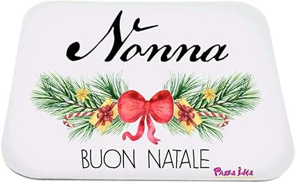 Idee Regalo Natale Nonna.Mouse Pad Tappetino Pc Scritta Nonna Buon Natale Idea Regalo Amazon It Elettronica