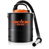 BACOENG Ash Vacuum for Pellet Stoves, 4 Gallon, 800W | Double Stage Filtration, Powerful Suction, 3.5 Ft Metal Hose, for Pellet Stoves, Fireplace, Wood Stove &amp; Fire Pits