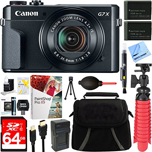 Canon-PowerShot-G7-X-Mark-II-201MP-42x-Optical-Zoom-Digital-Camera-Two-Pack-NB-13L-Spare-Batteries-Accessory-Bundle