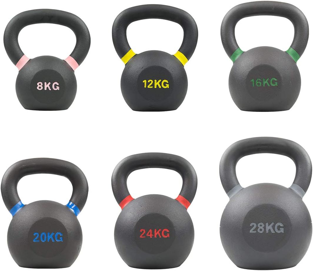 Primal Strength Rebel Commercial Fitness Premium Cast Iron Kettlebells 8kg-40kg (Single)