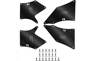 JIANKUN Toyota Tacoma Fender Liners, Splash Shields, Splash Guards & Wheel Well Liners- Essential Wheel Well Covers - Top Toyota Tacoma Accessories for Tacoma 2005-2020 (2 nd)