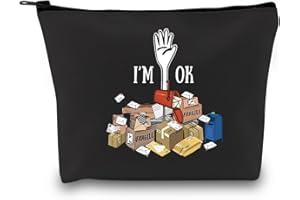 GJTIM Mail Lady Survival Kit mail escort Postal Staff Gift Mail Carrier Thank You Postman Retirement Gift Postwoman Cosmetic Bag (OK Mail Carrier Bag)