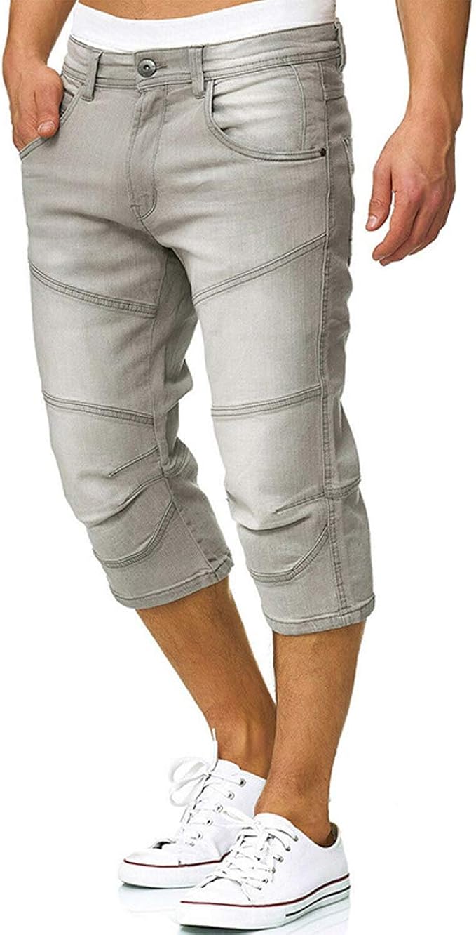straight capri jeans
