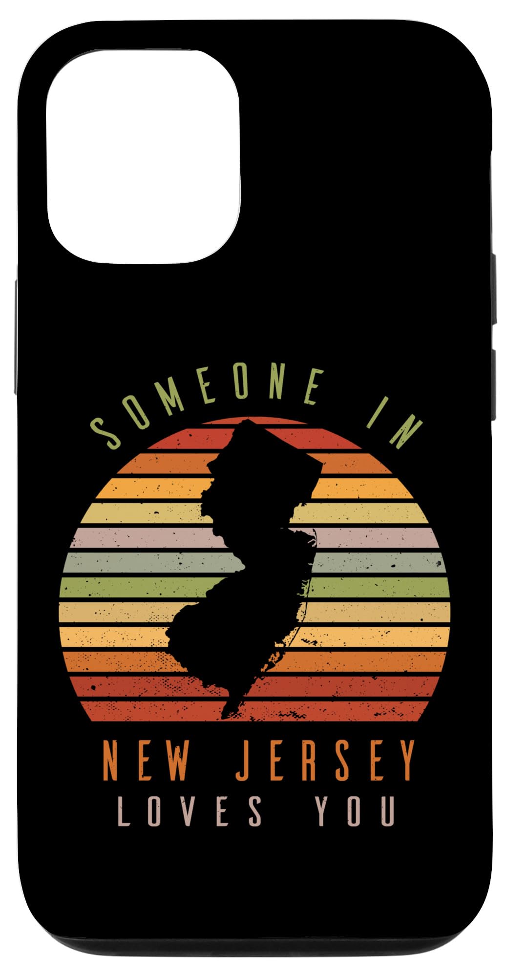 iPhone 13 Someone In New Jersey Loves You Vintage State Retro Case