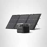 EF ECOFLOW Solar Generator RIVER 2 Pro 768Wh Portable Power Station & 160W Portable Solar Panel LiFePO4 Battery 70 Min Fully Charged, 4รAC, For Camping, RV, Home Backup