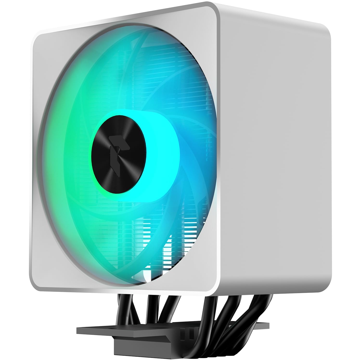 APNX AP1 High Performance 5-Pipe CPU Air Cooler - White with Quiet PWM Fan and Efficient Heat Dissipation