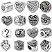Timeline Treasures European Charm Bracelet Charms and Beads For Women, DIY Jewelry, Family Love Hearts