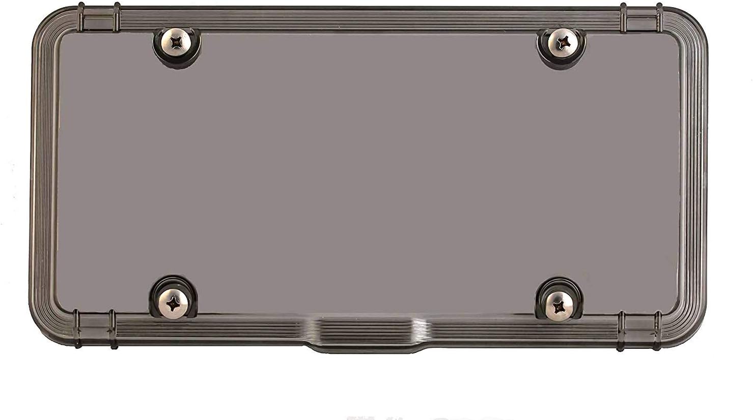 Smoked License Plate Cover by Luxe Shield, Made for Canadian Weather