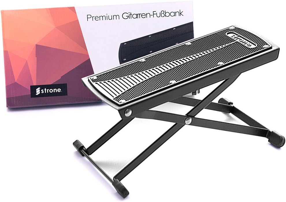 Strone guitar footstool. 6 steps height adjustable. Guitar accessory