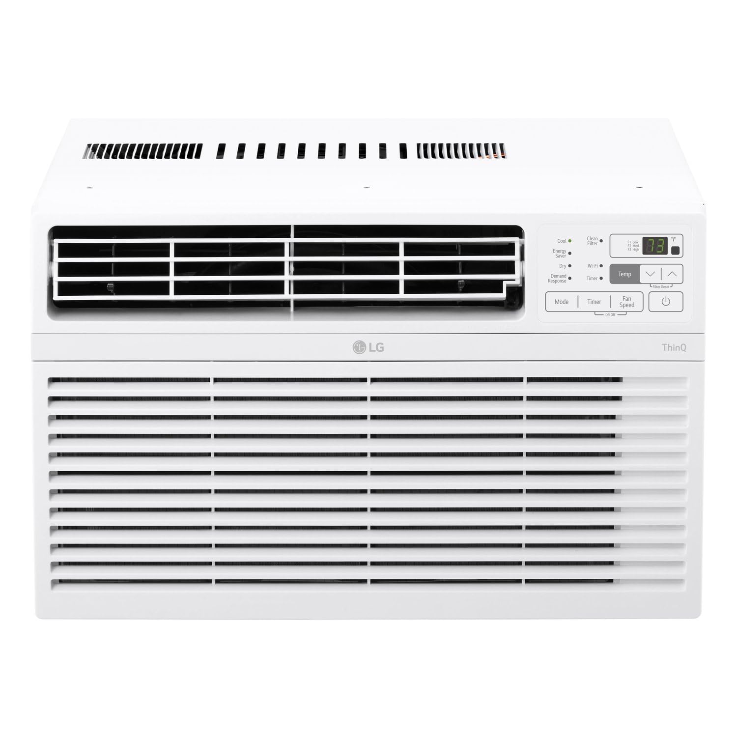 Photo 1 of ******MINOR DAMAGE ON THE BACK*****LG 10000 BTU Window Air Conditioners [2023] Remote Control WiFi App Ultra-Quiet Washable Filter Cools 450Sq.Ft for Medium & Large Room AC Unit air conditioner Easy Install White LW1017ERSM1