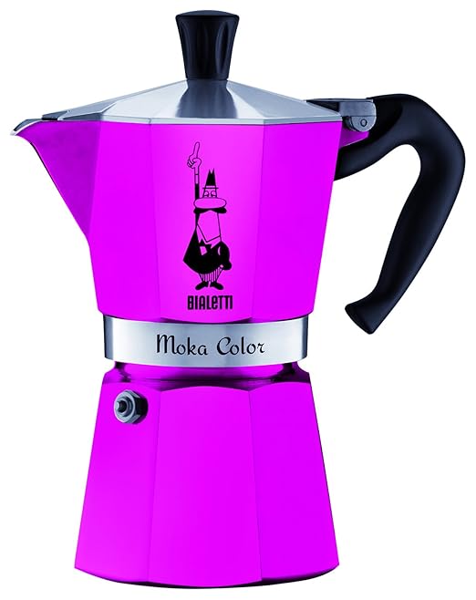 Bialetti Mocha Colour Aluminium Espresso Maker 6 Tasses fuchsia Amazon