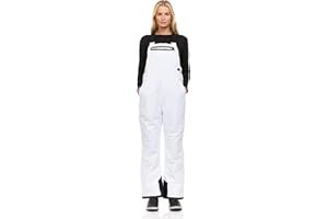 Arctic Quest womens Ski Snow Bibs Pants Insulated Water Resistant Overalls Snowboarding Winter Waterproof Pants