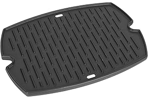 KEESHA 7583 Griddle Replacement for Weber Q200, Q220, Q2000, Q2400 Gas Grills, BBQ Accessories for Weber Q200 Series Grills, 