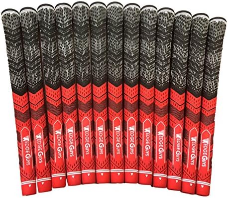 Wedge Guys MM Performance Golf Grips – Set of 13 Multi-Material Moisture Wicking All-Weather Cord Rubber Golf Club Grips Ideal for Clubs Wedges Drivers Irons Hybrids