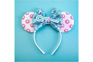Atvscay Mouse Ears Headband Classic Sequin Ears Headband Girls Costume Hair Accessories For Women