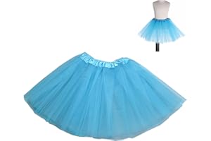 KICOFIT Tutu Skirts Women Girls Halloween Costume Party Dress Up Running Skirt 4 Layers 5 Layers