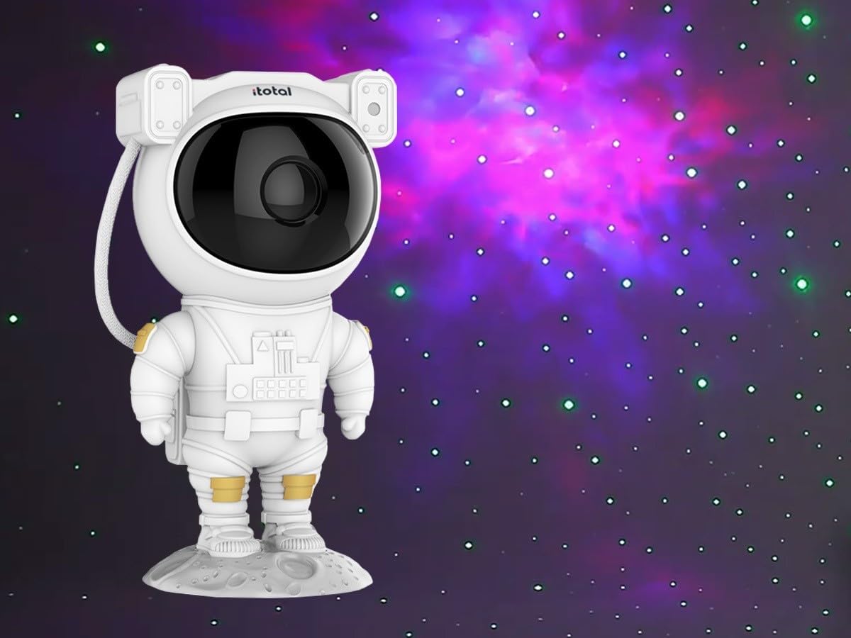 I-TOTAL Starry Sky LED Projector Lamp Astronaut Projector Room Decoration Night Light for Kids Adults Home Party with Cable