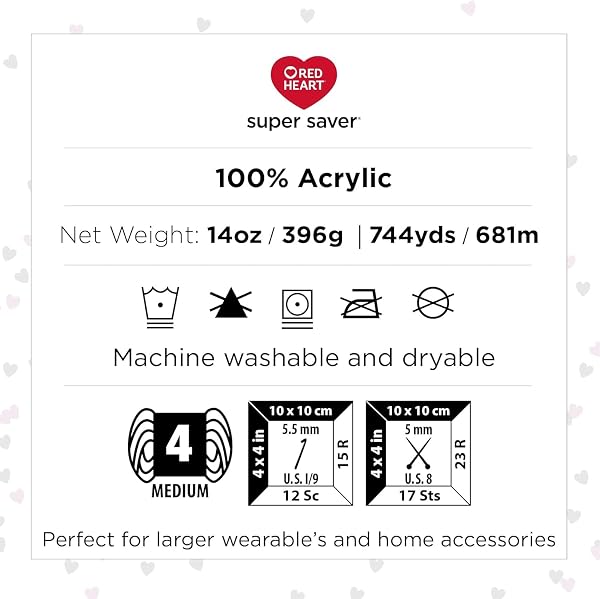 RED HEART SUPER SAVER JUMBO YARN, MIRAGE