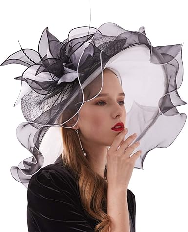 Kn Accessories Women Kentucky Derby Hat Tea Party Wedding Hat Two