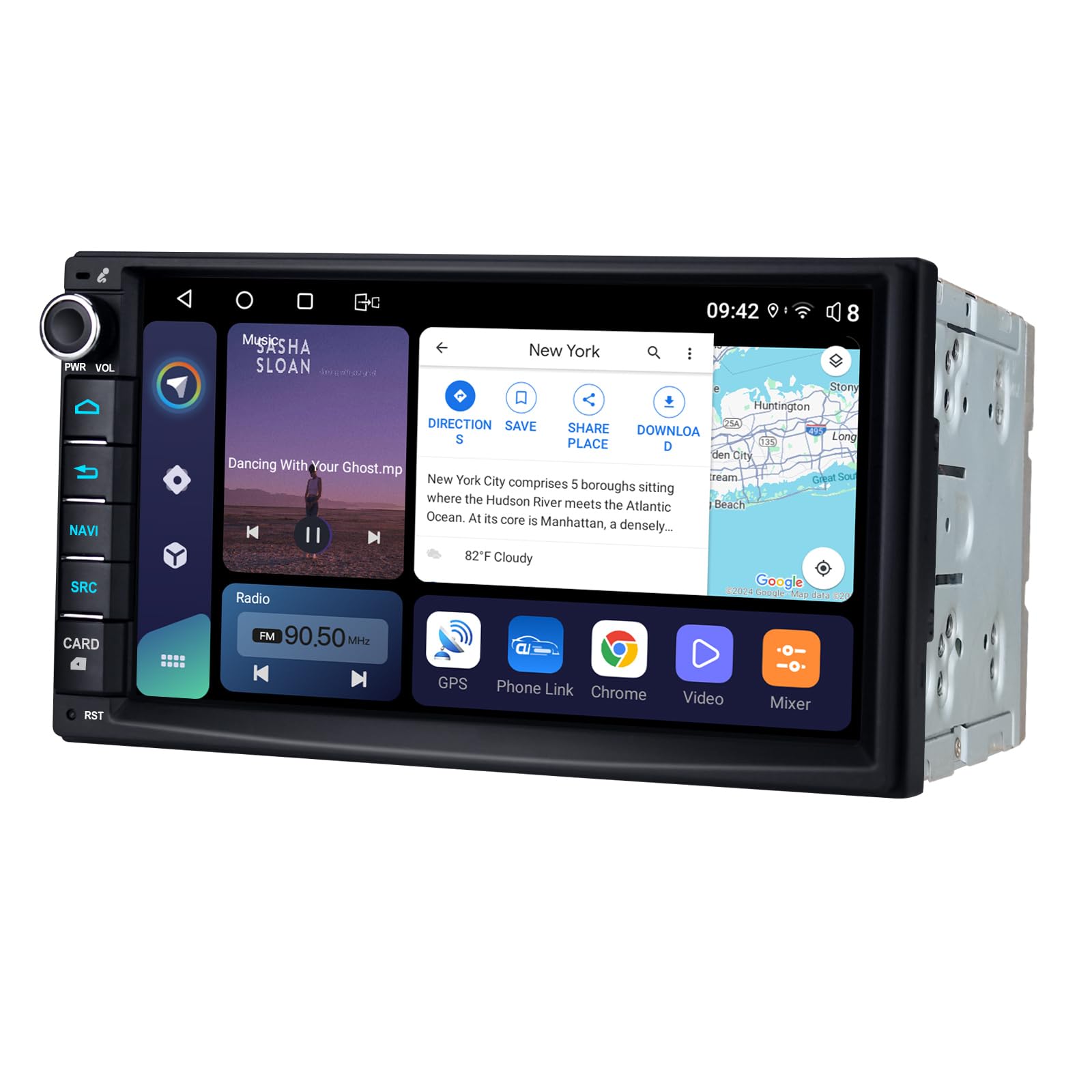 Photo 1 of JOYING 7 Inch Double Din Car Stereo Android 12 Touch Screen Car Radio 4GB+64GB Head Unit with CarPlay/Android auto/Mirror Link/HDMI Output/AM/FM Radio/Bluetooth 5.0/Volume Knob(JY-UZ135N4)