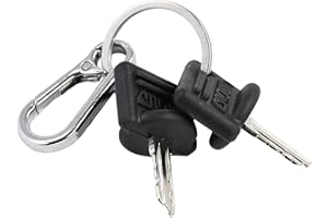 Firmusparts 107151-001 089216-001 Ignition Keys 2Pcs Compatible with Crown Forklift PE3000 PE4000 PE4500 GPW40 WP3000