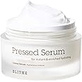 BLITHE Pressed Serum 68.79% Wild Yam Moisturizing Serum with Cream Texture for Women, Vegan Mucin Safe for Sensitive Skin, Korean Skincare 1.68 Fl Oz