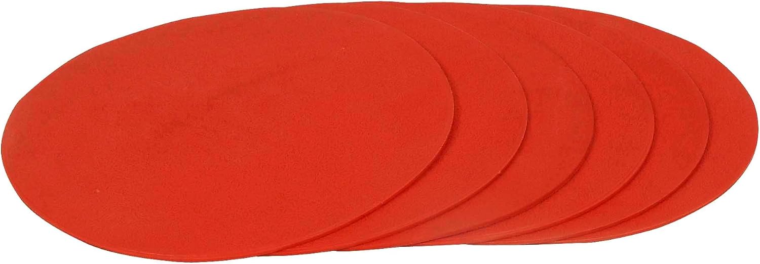 GSi 8" Round TPR Anti-Skid Spot Markers - Non-Toxic, Durable, red, blue, green, white, pink, orange and yellow, Pack of 12 - 8 inch - Image 3