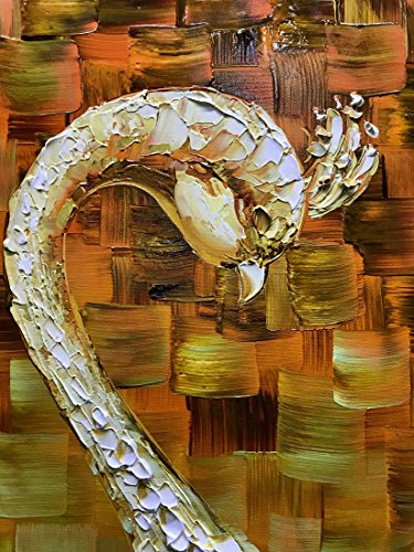 V-inspire Paintings, 20x40 Inch Modern Abstract Painting Peacock flaunting its tail Oil Hand Painting 3D Hand-Painted On Canvas Abstract Artwork Art Wood Inside Framed Hanging Wall Decoration
