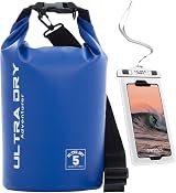 Ultra Dry Adventurer Premium 5 L Waterproof Dry Bag with Phone Case Blue