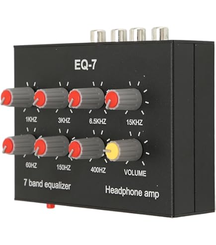 ベース AMT Electronics Bass Equalizer EQ-7B Amazon.com: 7 Band Sound Equalizer Dual Channel with 12dB