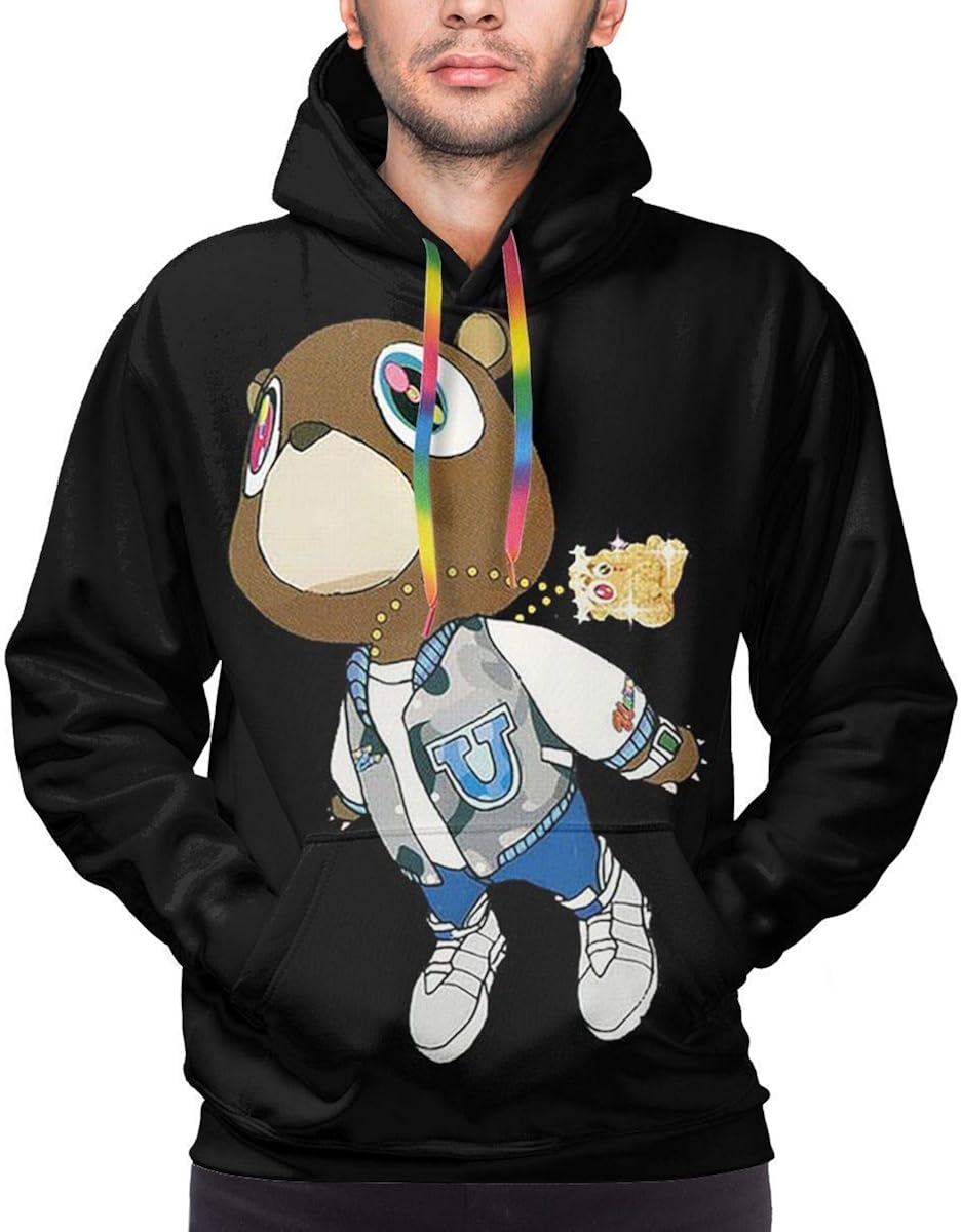 Kanye West Graduation Hoodie Men Sweatshirt Long Sleeve Pullover Woolly
