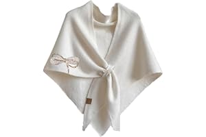 Cozy Knitted Triangle Shawl for Women 2025 - Soft Warm Winter Scarf Wrap, Vintage Inspired Solid Color Pashmina